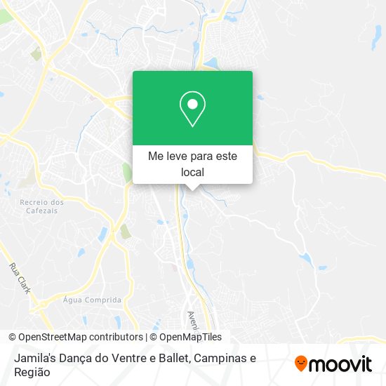 Jamila's Dança do Ventre e Ballet mapa