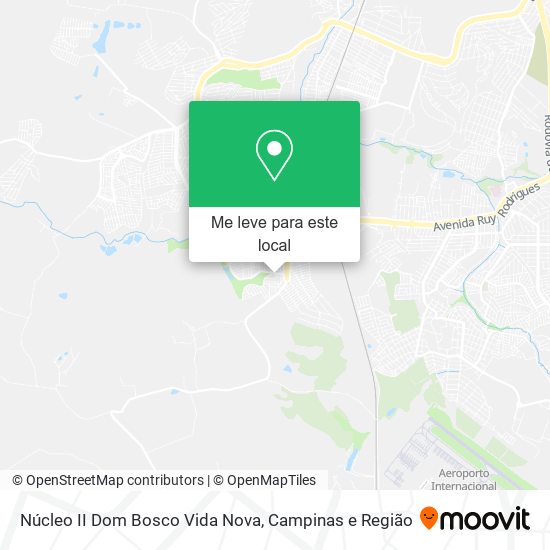 Núcleo II Dom Bosco Vida Nova mapa