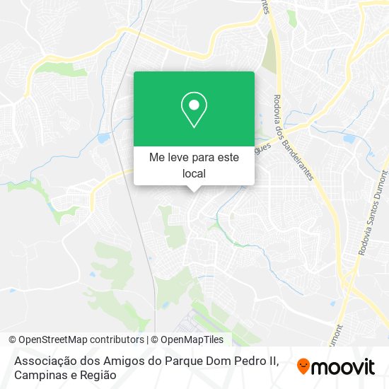 Associação dos Amigos do Parque Dom Pedro II mapa