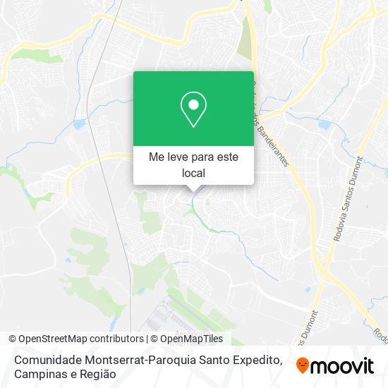 Comunidade Montserrat-Paroquia Santo Expedito mapa