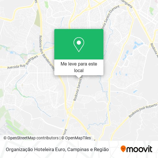 Organização Hoteleira Euro mapa