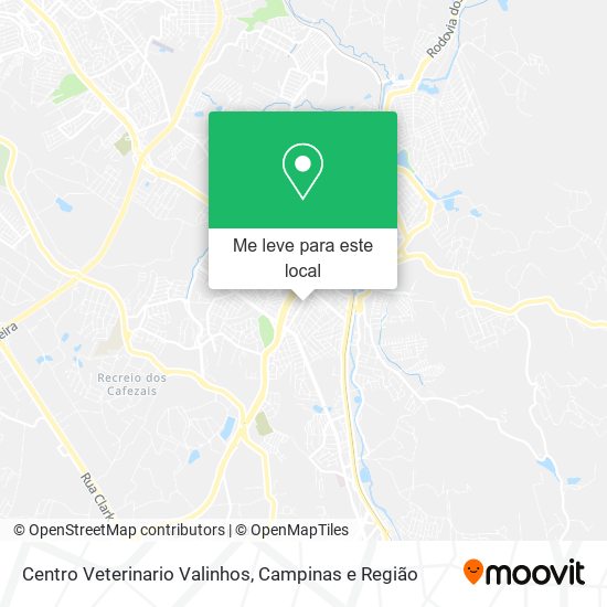 Centro Veterinario Valinhos mapa