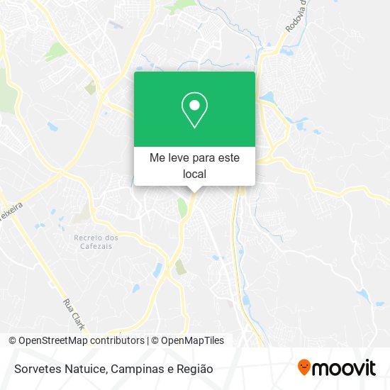 Sorvetes Natuice mapa