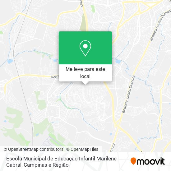 Escola Municipal de Educação Infantil Marilene Cabral mapa