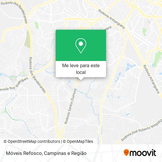 Móveis Refosco mapa