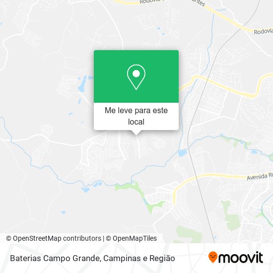 Baterias Campo Grande mapa