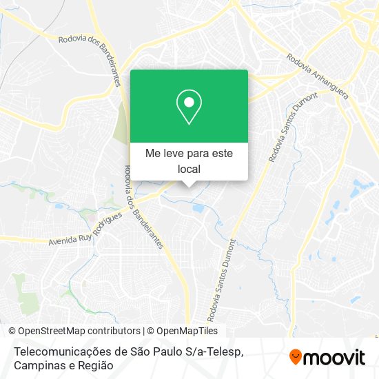 Telecomunicações de São Paulo S / a-Telesp mapa