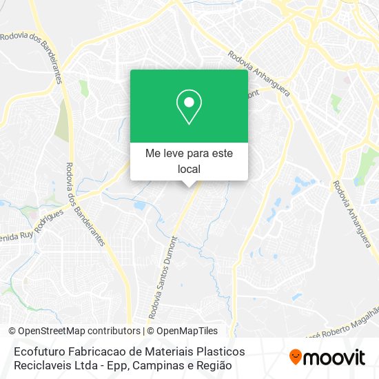 Ecofuturo Fabricacao de Materiais Plasticos Reciclaveis Ltda - Epp mapa