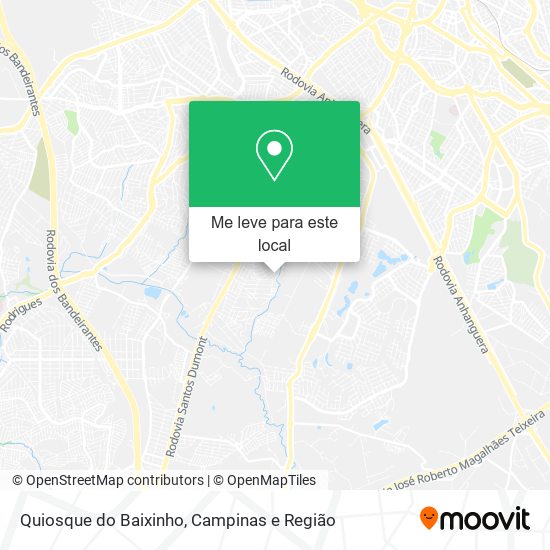 Quiosque do Baixinho mapa