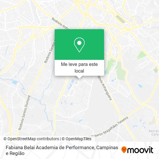 Fabiana Belai Academia de Performance mapa