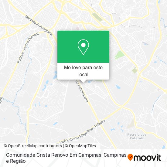 Comunidade Crista Renovo Em Campinas mapa