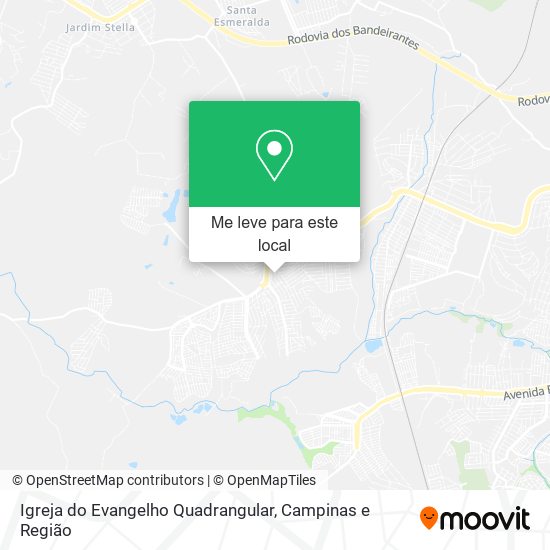 Igreja do Evangelho Quadrangular mapa