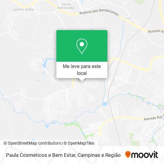 Paula Cosmeticos e Bem Estar mapa