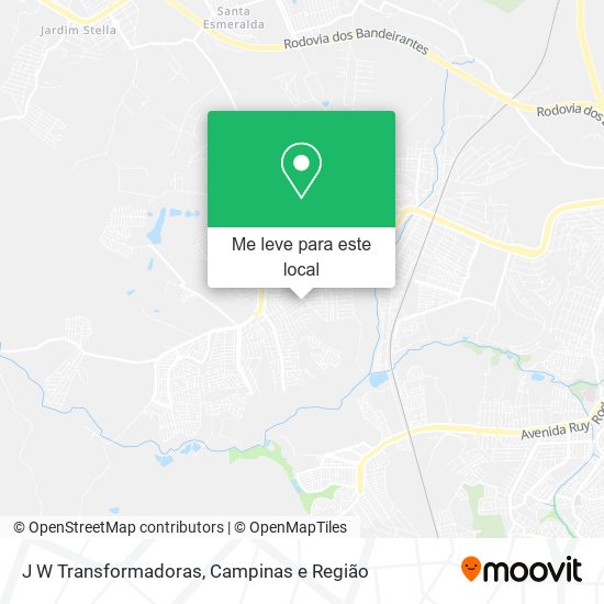 J W Transformadoras mapa