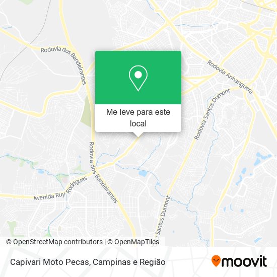 Capivari Moto Pecas mapa