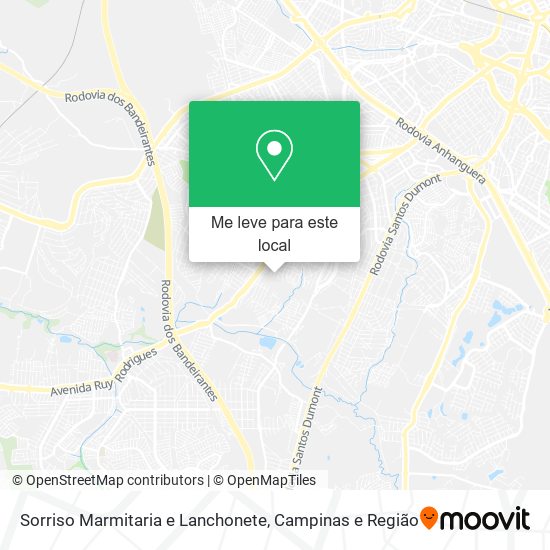 Sorriso Marmitaria e Lanchonete mapa