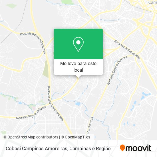 Cobasi Campinas Amoreiras mapa