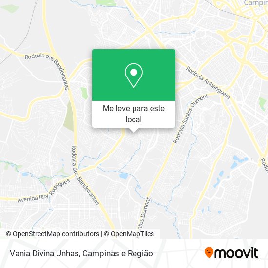 Vania Divina Unhas mapa