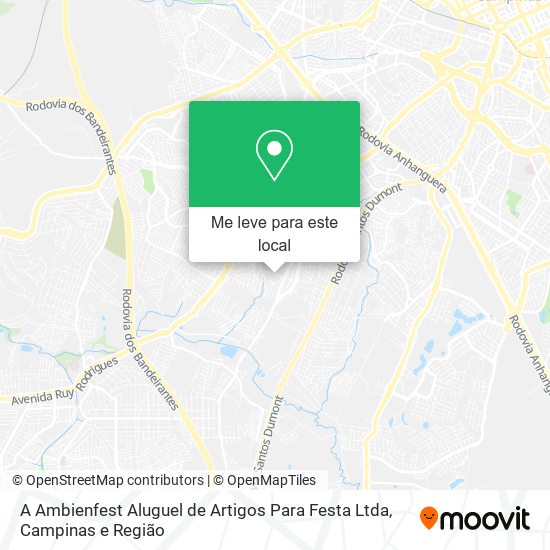 A Ambienfest Aluguel de Artigos Para Festa Ltda mapa