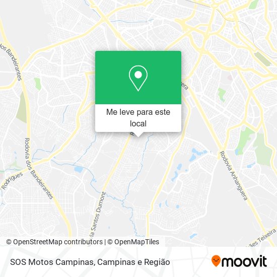 SOS Motos Campinas mapa