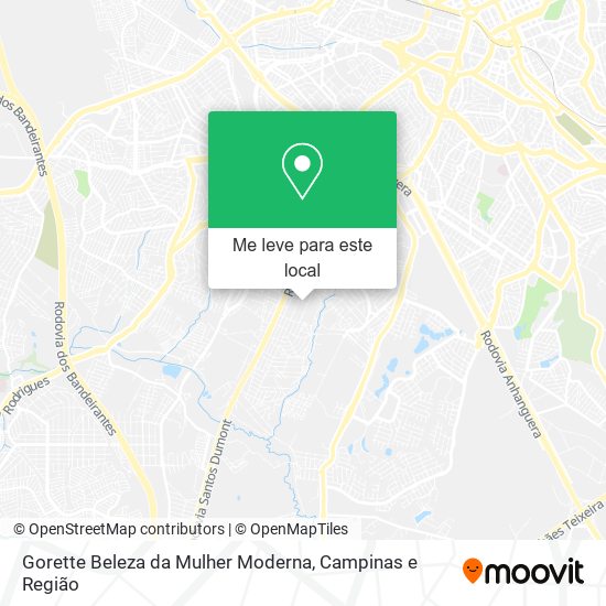 Gorette Beleza da Mulher Moderna mapa