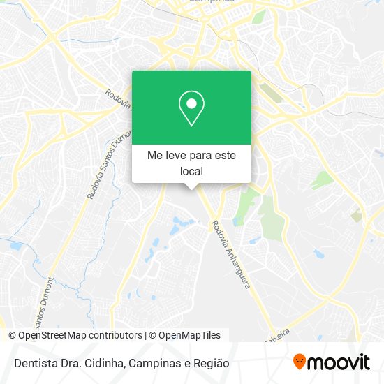 Dentista Dra. Cidinha mapa