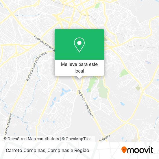Carreto Campinas mapa