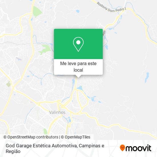 God Garage Estética Automotiva mapa