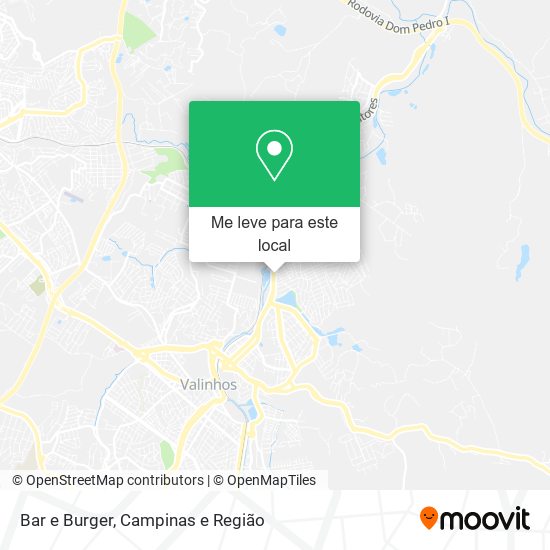 Bar e Burger mapa