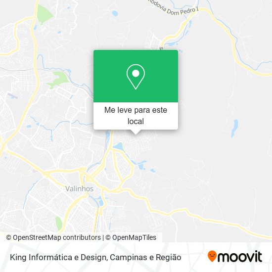 King Informática e Design mapa
