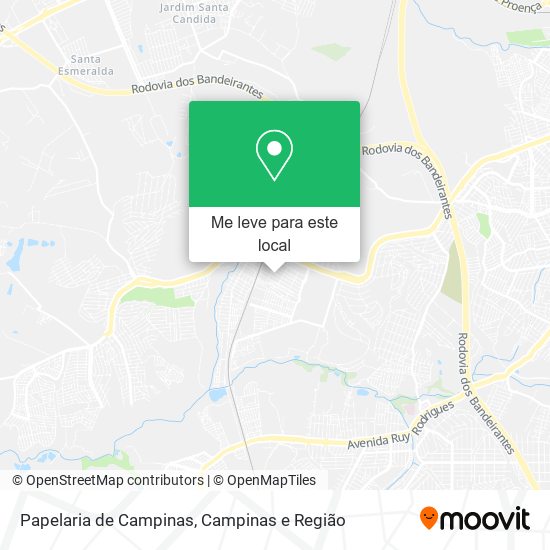 Papelaria de Campinas mapa
