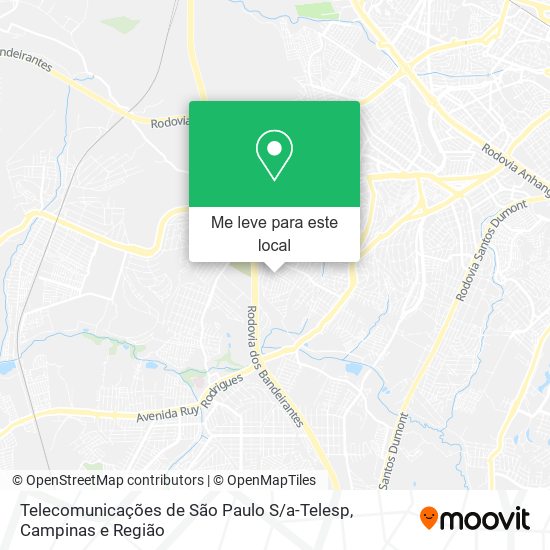 Telecomunicações de São Paulo S / a-Telesp mapa