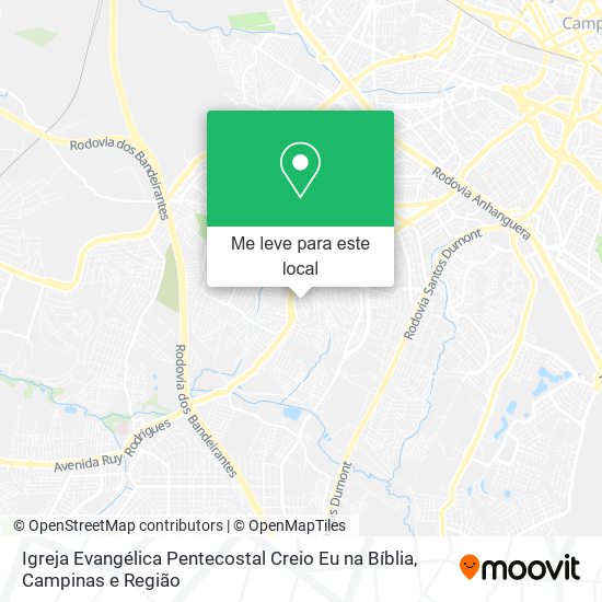 Igreja Evangélica Pentecostal Creio Eu na Bíblia mapa