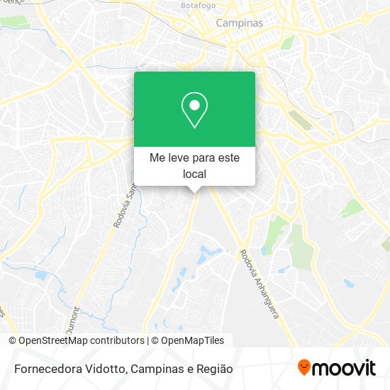 Fornecedora Vidotto mapa