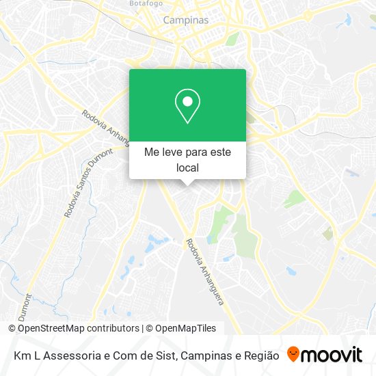 Km L Assessoria e Com de Sist mapa
