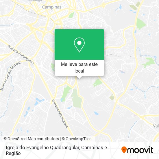 Igreja do Evangelho Quadrangular mapa