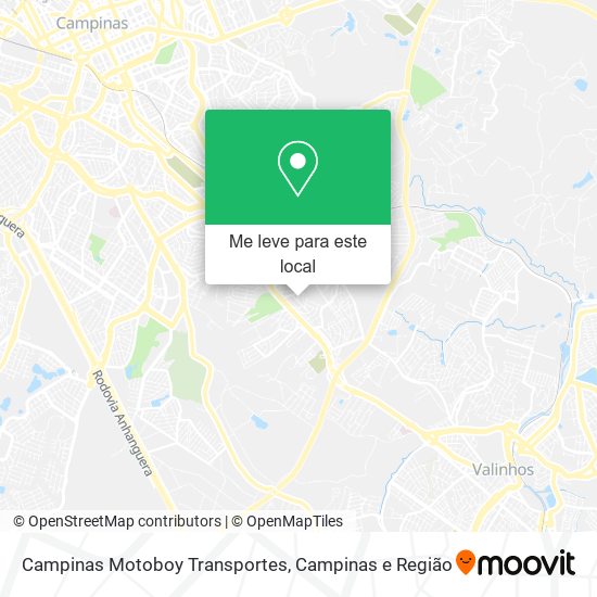 Campinas Motoboy Transportes mapa