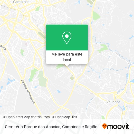 Cemitério Parque das Acácias mapa