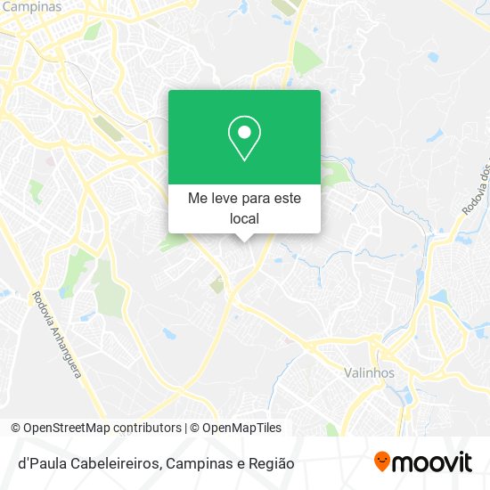 d'Paula Cabeleireiros mapa