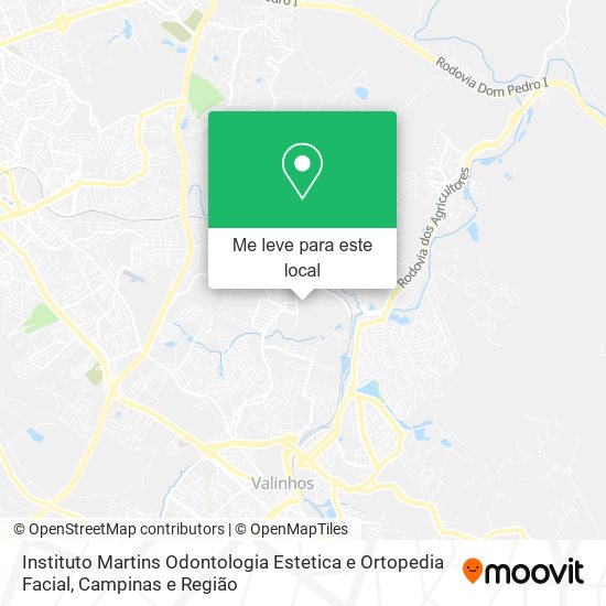 Instituto Martins Odontologia Estetica e Ortopedia Facial mapa