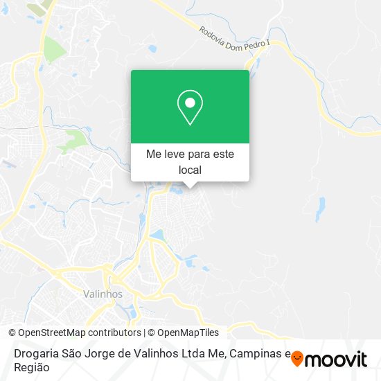 Drogaria São Jorge de Valinhos Ltda Me mapa