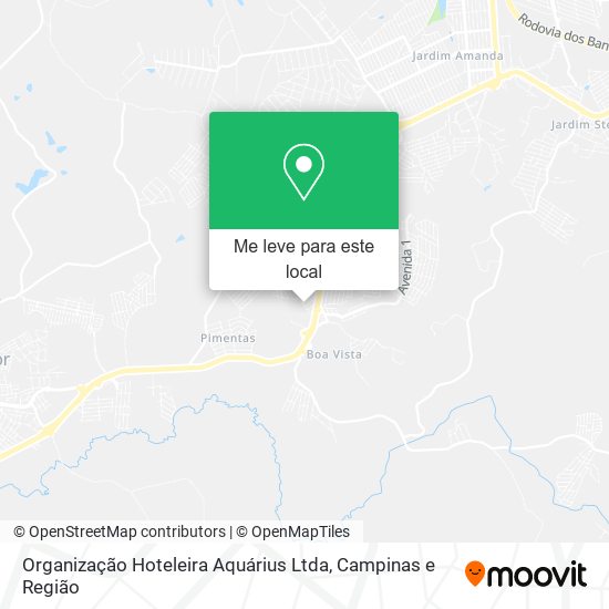 Organização Hoteleira Aquárius Ltda mapa