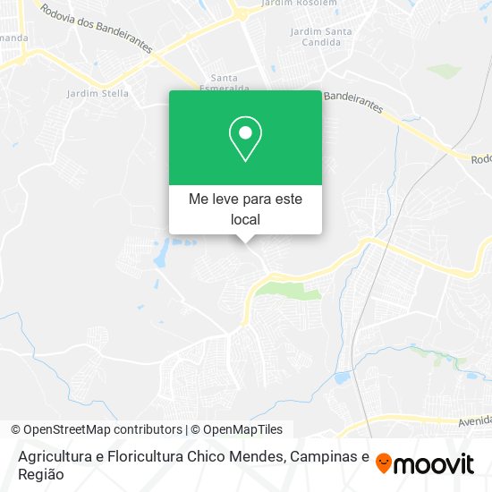 Agricultura e Floricultura Chico Mendes mapa