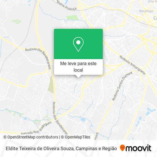 Eldite Teixeira de Oliveira Souza mapa