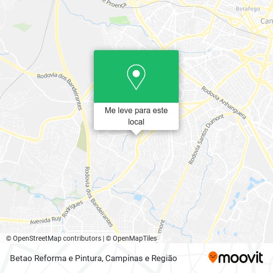 Betao Reforma e Pintura mapa