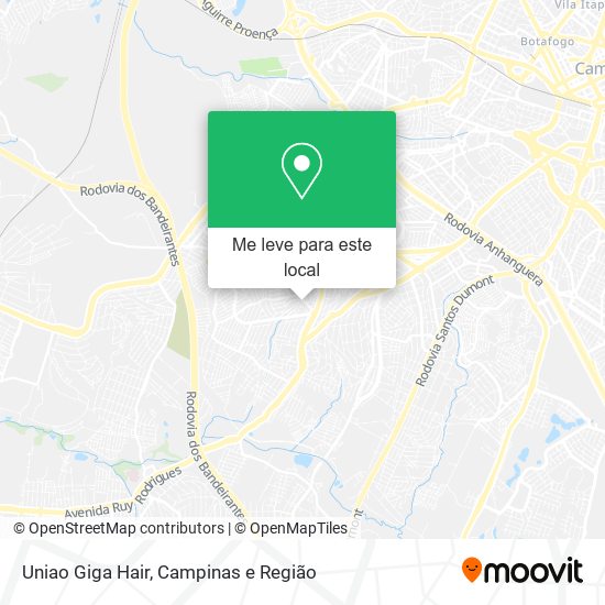 Uniao Giga Hair mapa