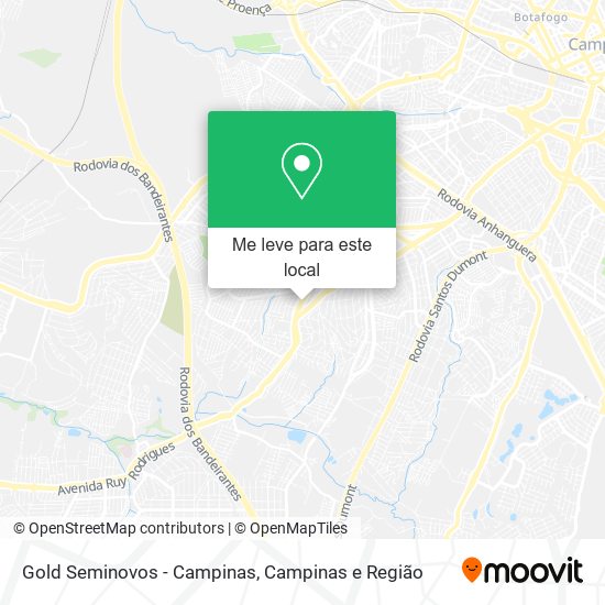 Gold Seminovos - Campinas mapa