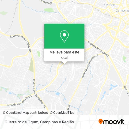 Guerreiro de Ogum mapa