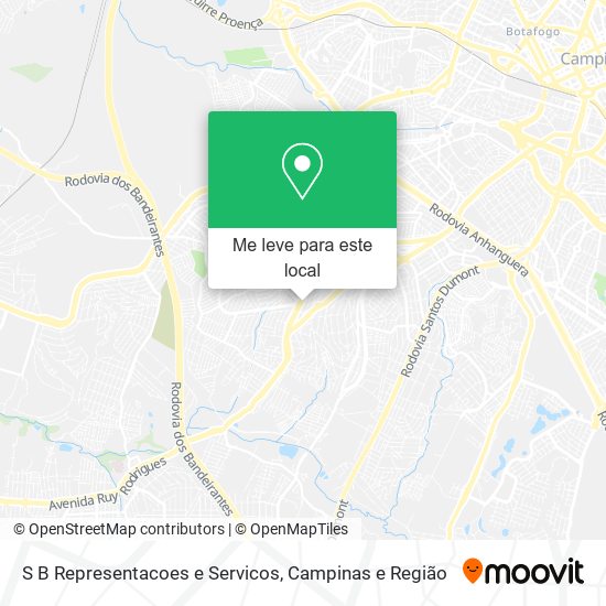 S B Representacoes e Servicos mapa