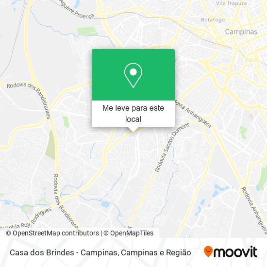 Casa dos Brindes - Campinas mapa